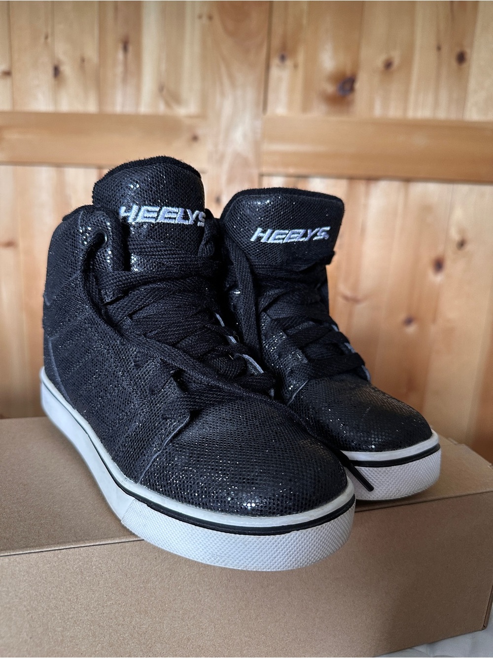 Heelys Black Glitter High-Top Skate Sneakers